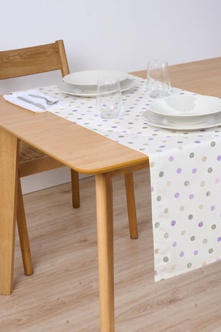 Runner in cotone bio - Bianco - 150 x 50 cm