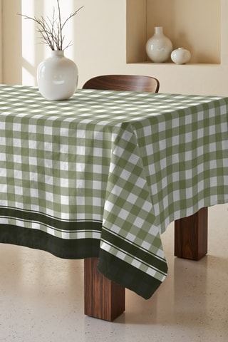 Tovaglia rettangolare antimacchia - Verde scuro 