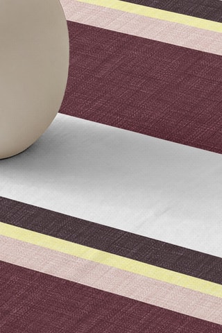 Tovaglia rettangolare antimacchia - Bianco e bordeaux