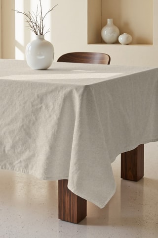 Tovaglia rettangolare antimacchia - Beige - 155 x 250 cm