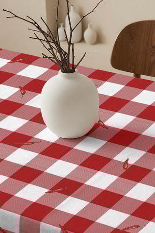 Tovaglia rettangolare antimacchia - Rosso 