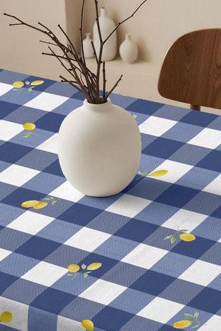 Tovaglia rettangolare antimacchia - Blu elettrico 