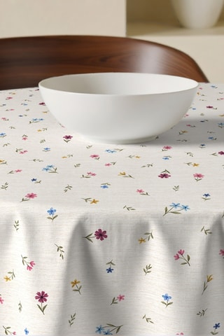 Tovaglia rotonda antimacchia - Bianco