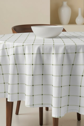 Tovaglia rotonda antimacchia - Bianco