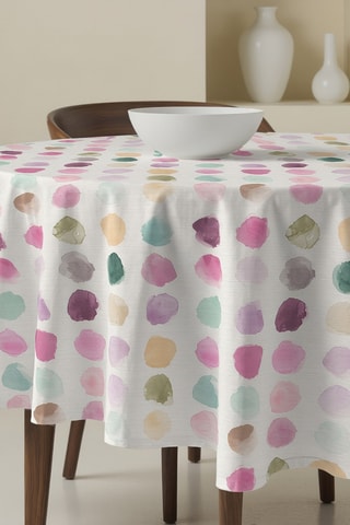 Tovaglia rotonda antimacchia - Bianco