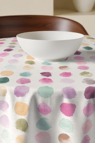 Tovaglia rotonda antimacchia - Bianco