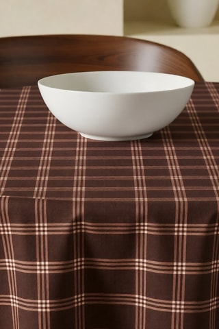 Tovaglia rotonda antimacchia - Marrone