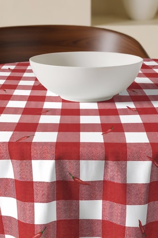 Tovaglia rotonda antimacchia - Rosso