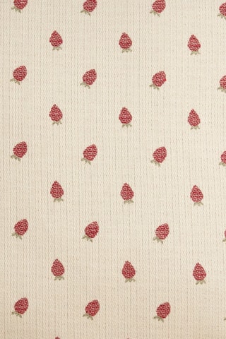 Copricuscino - Bianco e rosso - 30 x 50 cm