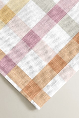 2 tovaglioli antimacchia - Ecrù e arancione