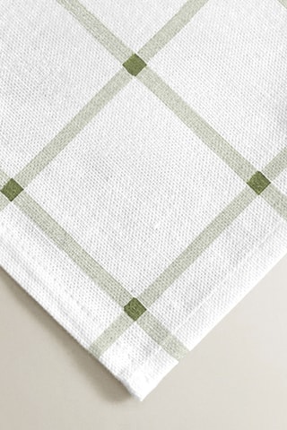 2 tovaglioli antimacchia - Bianco e verde