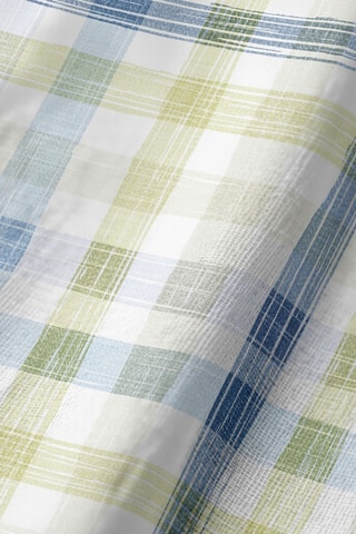 Runner in cotone bio - Bianco e verde chiaro - 50 x 150 cm