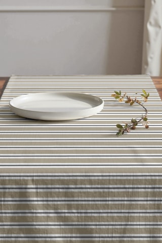 Runner in cotone bio - Grigio scuro - 50 x 150 cm