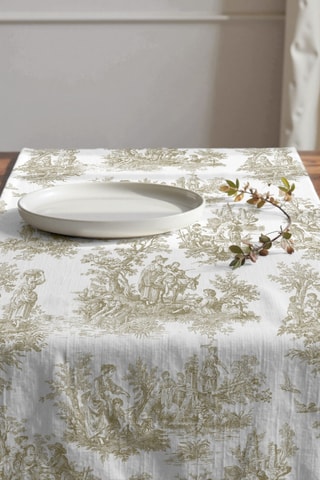 Runner in cotone bio - Bianco e beige - 50 x 150 cm