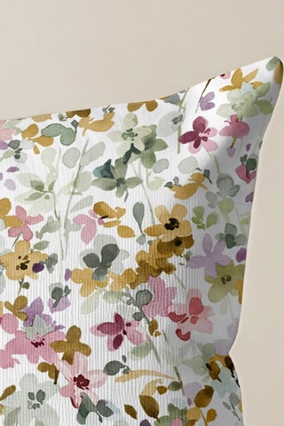 Copricuscino - Bianco e rosa - 30 x 50 cm