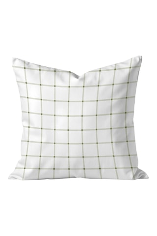 Copricuscino - Bianco e verde - 50 x 50 cm