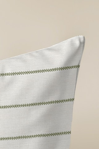 Copricuscino - Verde scuro e beige - 50 x 50 cm