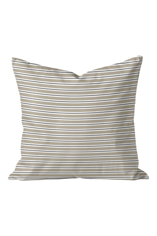 Copricuscino - Beige e blu scuro - 50 x 50 cm