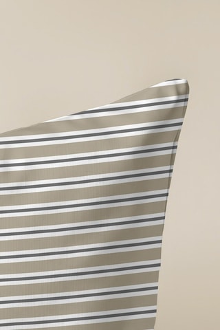 Copricuscino - Beige e blu scuro - 50 x 50 cm