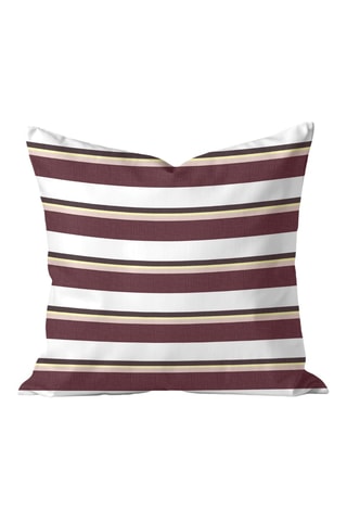 Copricuscino - Bordeaux e beige - 50 x 50 cm