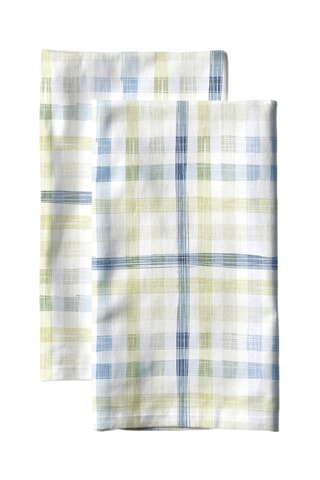 2 strofinacci - Ecrù e navy