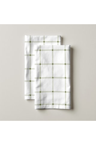 2 strofinacci - Bianco e verde