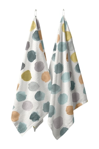 2 strofinacci - Bianco e giallo