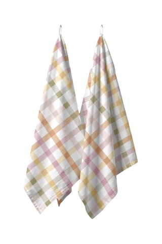 2 strofinacci - Bianco e verde