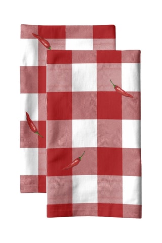 2 strofinacci - Rosso