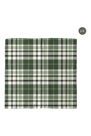 4 tovaglioli - Verde scuro