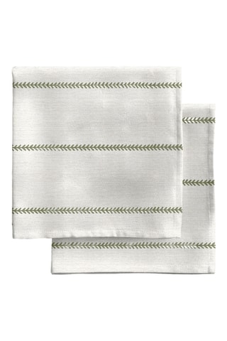 4 tovaglioli - Kaki e beige