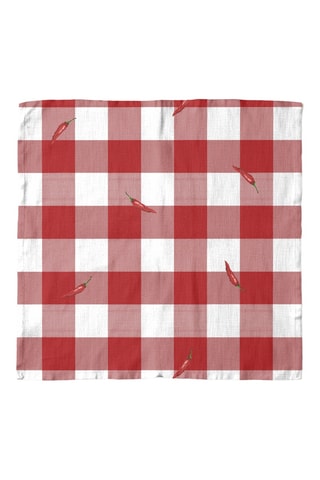 4 tovaglioli - Rosso e bianco