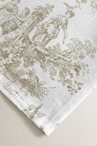 4 tovaglioli - Beige e bianco