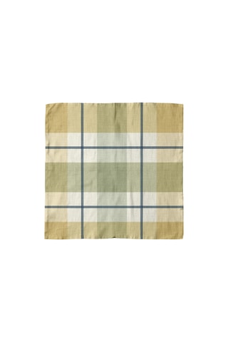 4 tovaglioli - Verde oliva e beige