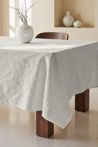 Tovaglia quadrata antimacchia - Beige chiaro - 180 x 180 cm