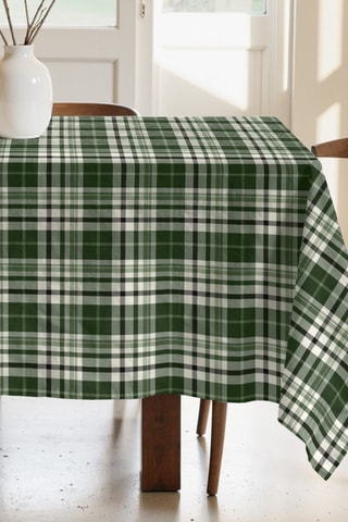 Tovaglia quadrata antimacchia - Verde scuro - 180 x 180 cm