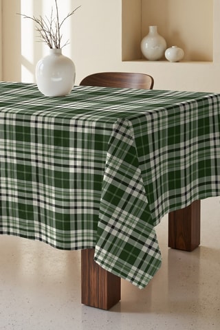 Tovaglia quadrata antimacchia - Verde scuro - 180 x 180 cm