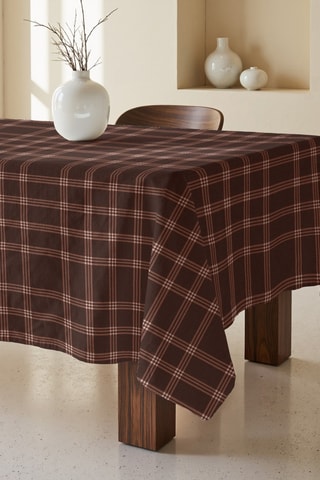 Tovaglia quadrata antimacchia - Marrone - 180 x 180 cm