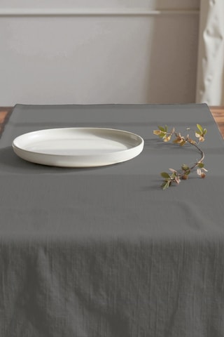 Runner antimacchia in cotone bio - Antracite - 50 x 150 cm