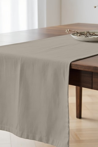Runner antimacchia in cotone bio - Beige - 50 x 150 cm