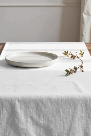 Runner antimacchia in cotone bio - Bianco - 50 x 150 cm