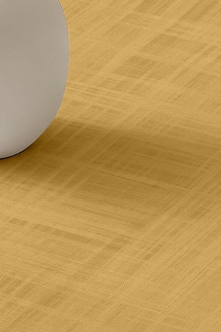 Tovaglia rotonda antimacchia in cotone bio - Giallo melange - 120 cm