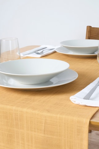 Runner in cotone bio - Senape - 50 x 150 cm