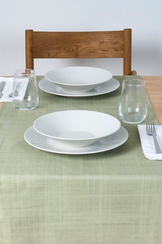 Runner in cotone bio - Verde acqua - 50 x 150 cm
