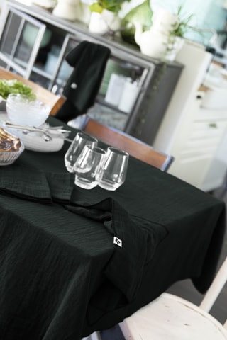 Nappe rectangulaire Gaia - Vert foncé