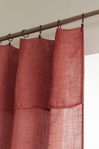 Rideau ajustable Nia - Terracotta - 140 x 270 cm