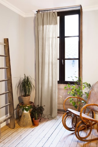 Rideau Gaïa - 140 x 300 cm - Beige