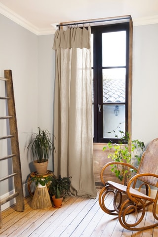 Rideau Gaïa - 140 x 300 cm - Beige