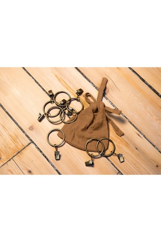 Rideau ajustable en coton - Camel - 140 x 300 cm