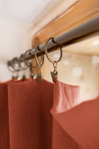 Rideau ajustable Gaia - Terracotta - 140 x 300 cm